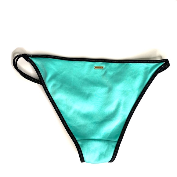 Victoria’s Secret Aqua Black Trim Bikini Bottoms - Picture 5 of 11